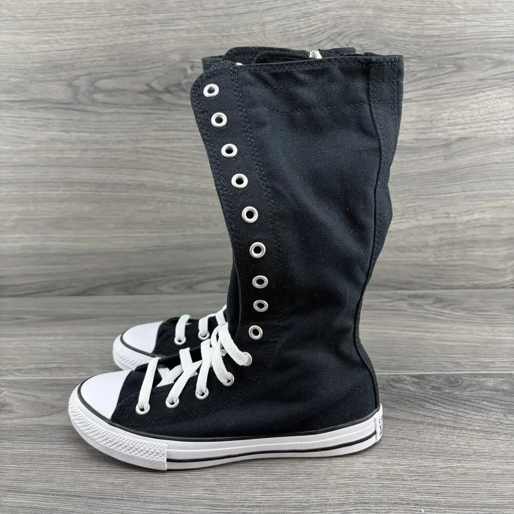 Converse Chuck Taylor All Star X High PS Size 1 Kids Youth Black White Sneakers